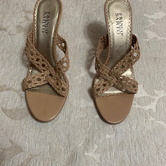 FRANCO SARTO LEATHER SANDALS - Picture 2 of 5